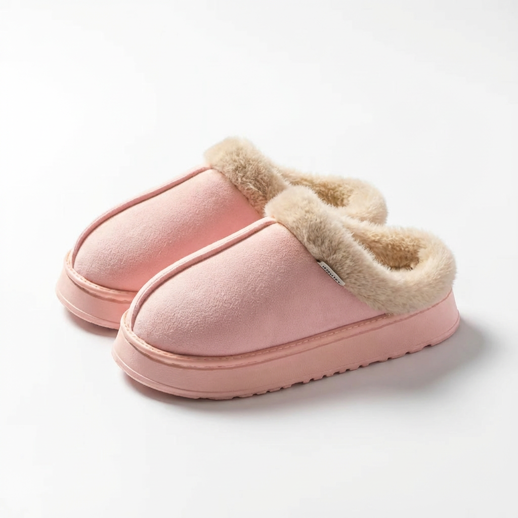 Pantoufles Fourrées Plateforme