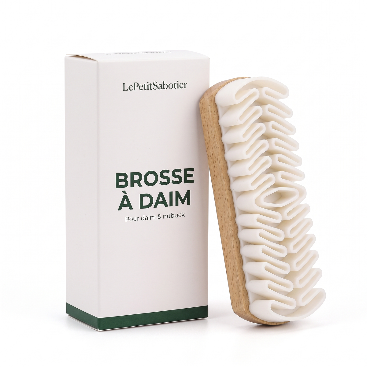 Brosse à daim LePetitSabotier avec sa boîte