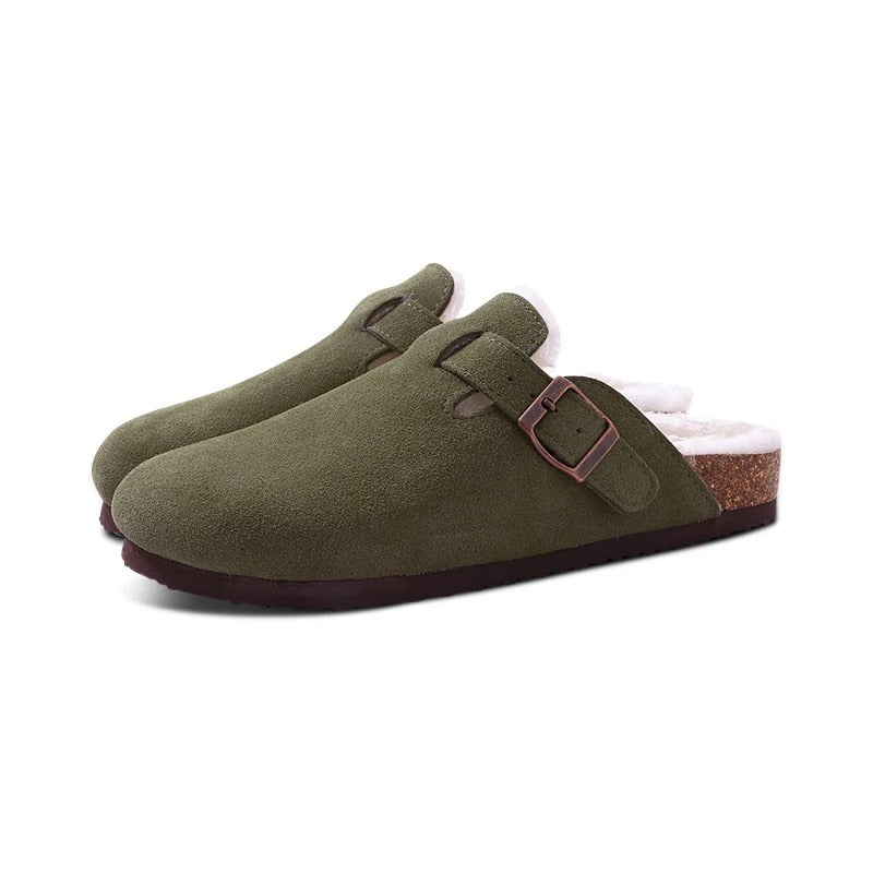 SABOT EN DAIM BOSTONI – Chaussures Fourrées - LePetitSabotier