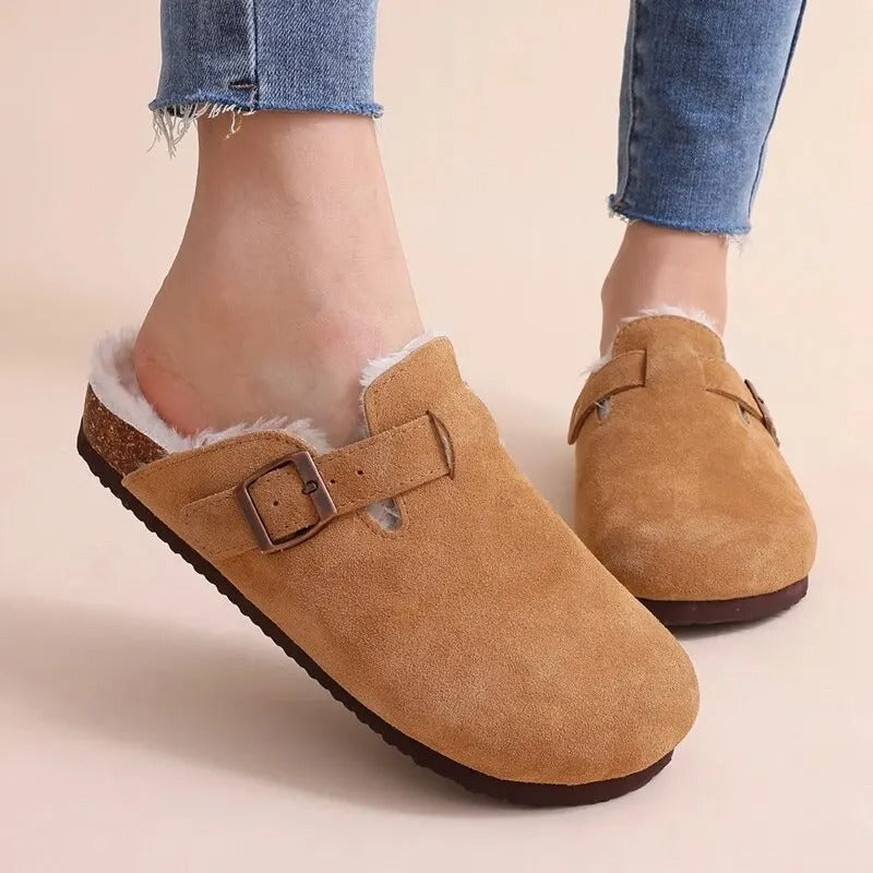 SABOT EN DAIM BOSTONI – Chaussures Fourrées - LePetitSabotier