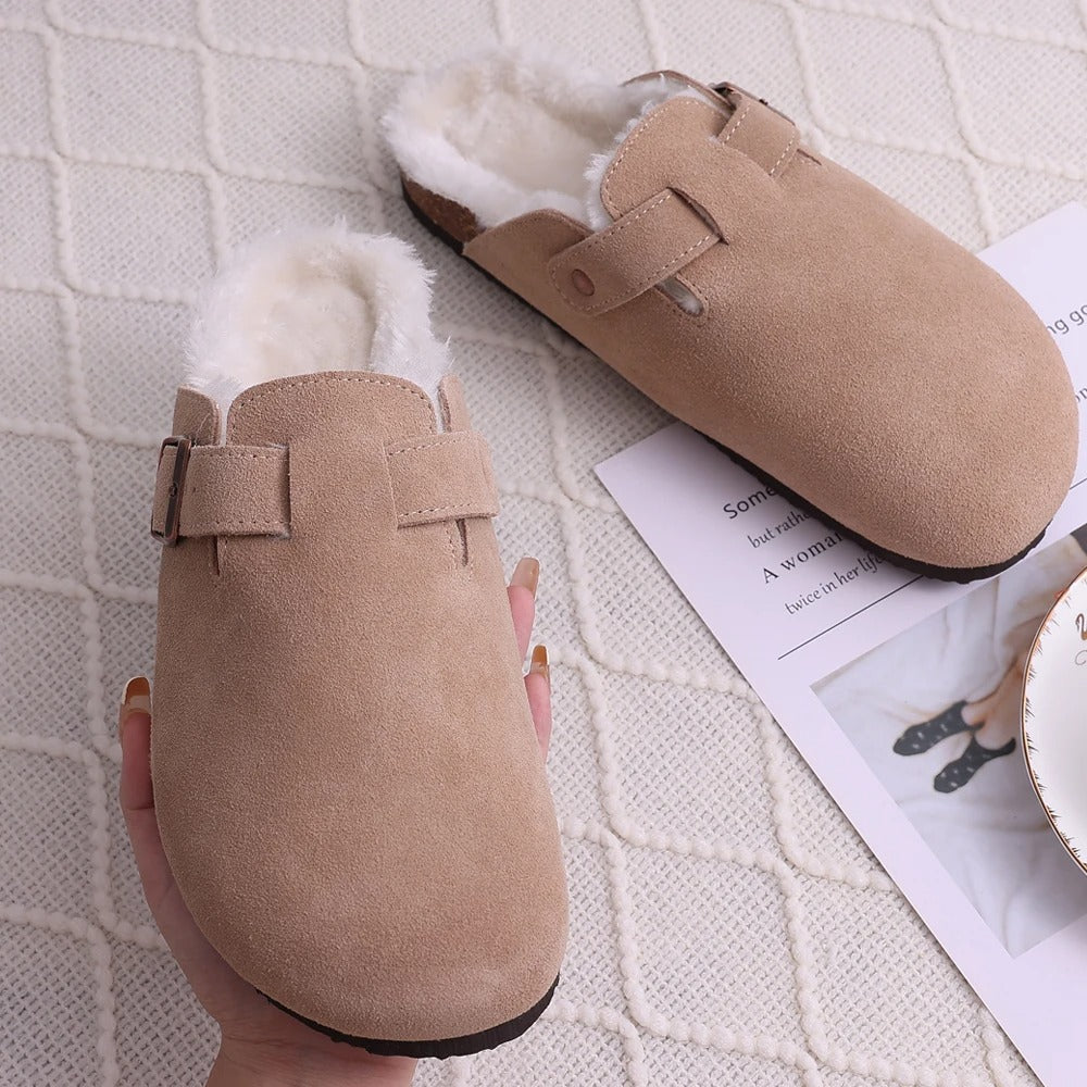 SABOT EN DAIM BOSTONI – Chaussures Fourrées - LePetitSabotier
