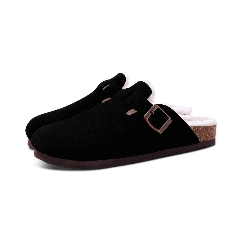 SABOT EN DAIM BOSTONI – Chaussures Fourrées - LePetitSabotier