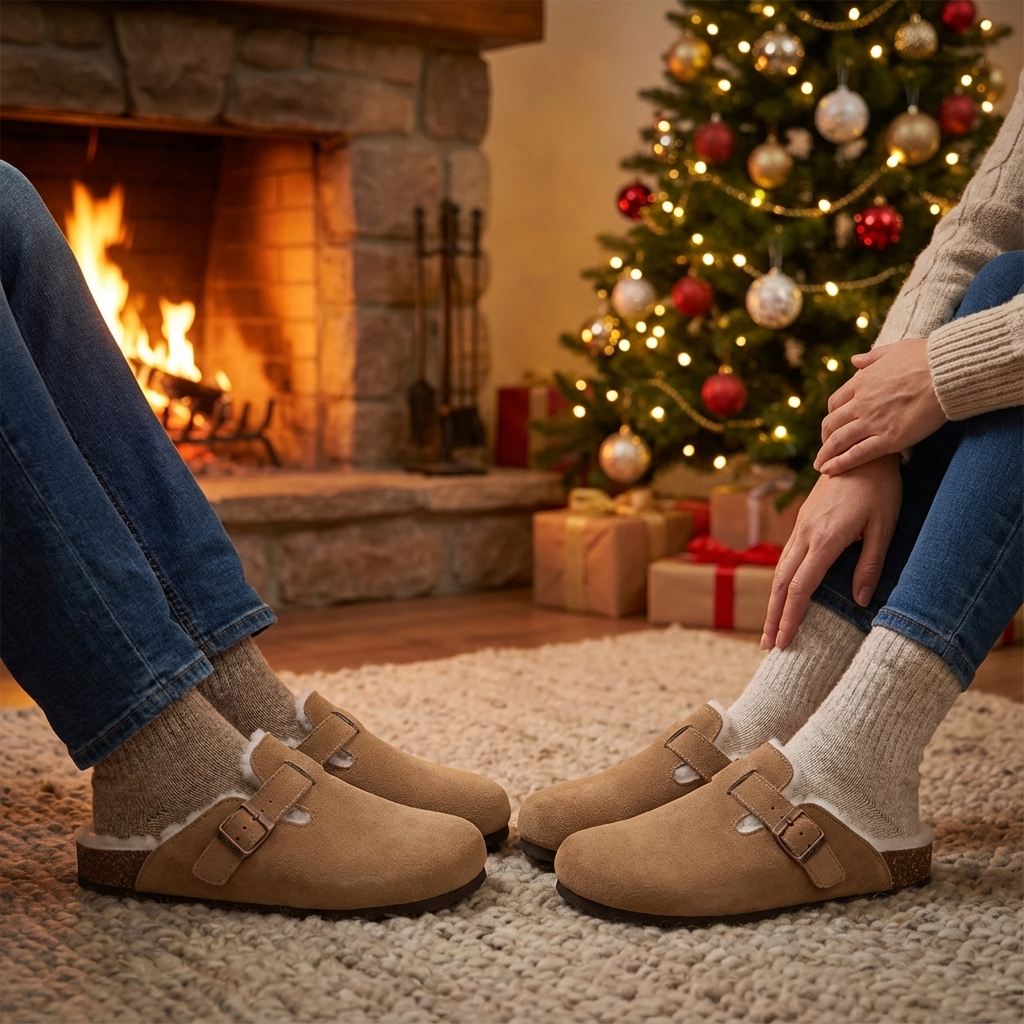 SABOT EN DAIM BOSTONI – Chaussures Fourrées