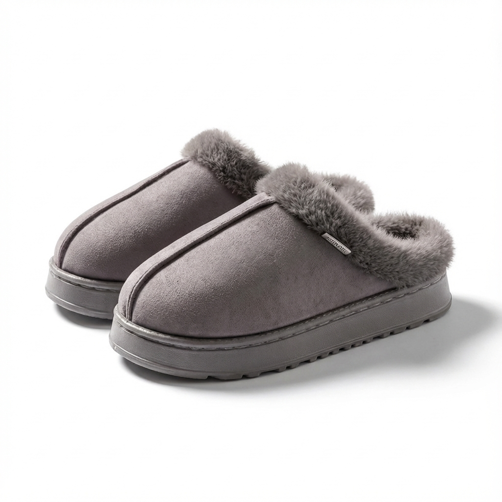 Pantoufles Fourrées Plateforme