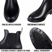Bottes De Pluie Imperméables Bogs Holly Chelsea - Taille US 10 Femme - Noir - Neuf Dans Boîte