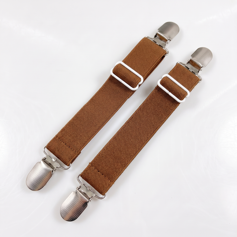 Attaches de maintien pour sabots – Marron
