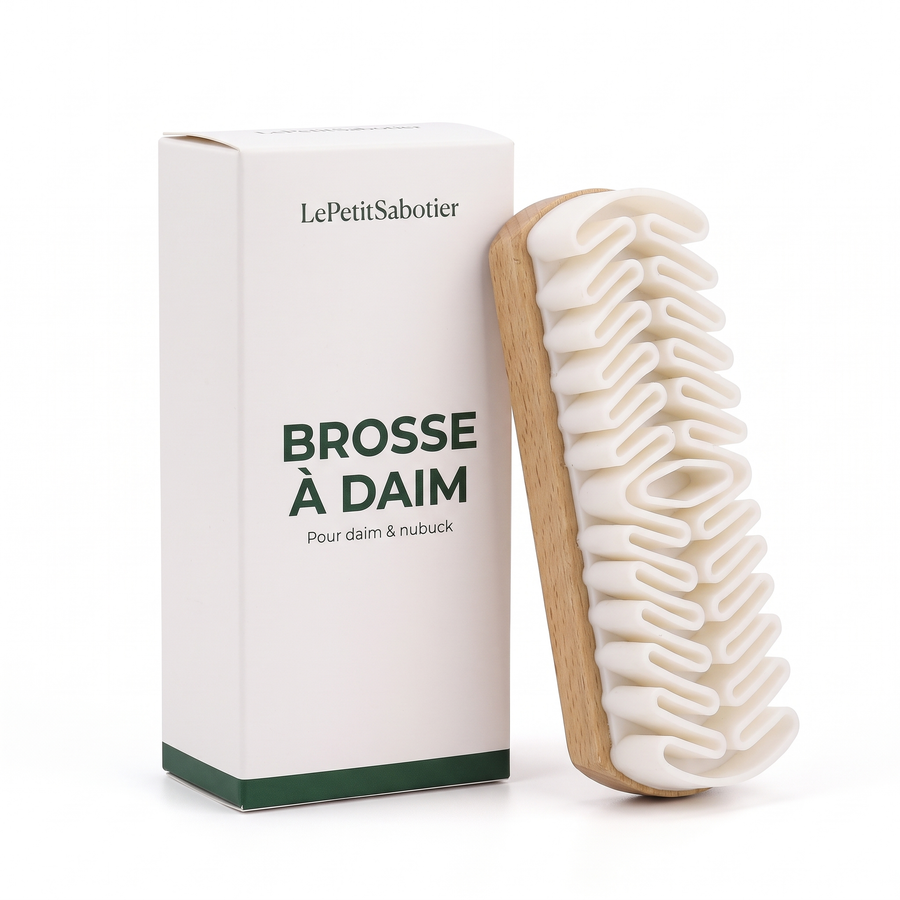 Brosse à daim LePetitSabotier avec sa boîte