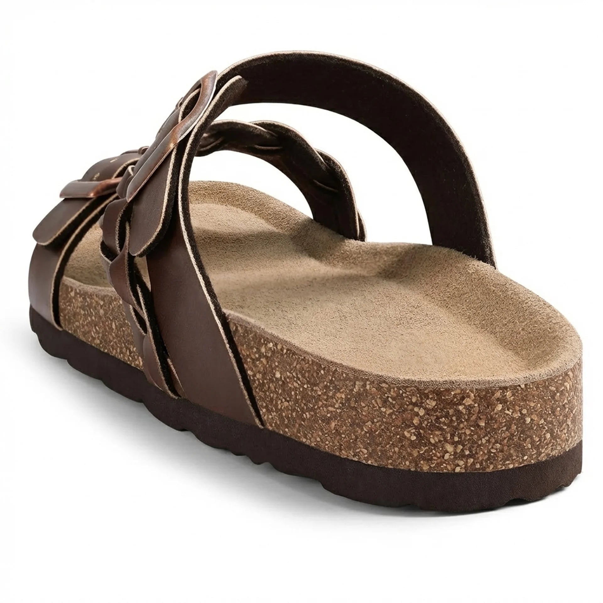 Sandales Femme Confort Tressées à Boucles