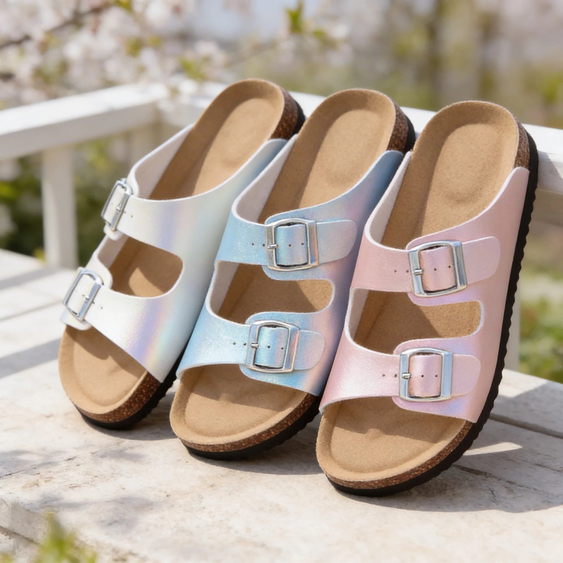 Sandales Confort Femme Double Boucle – Semelle Ergonomique