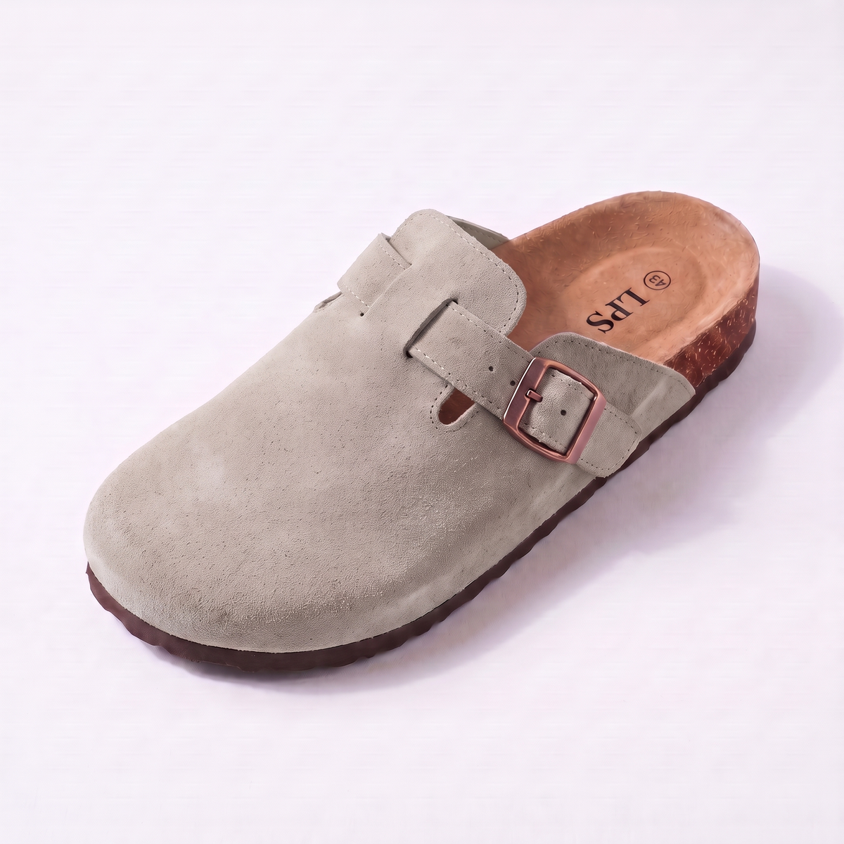 Sabot Oslo en daim gris