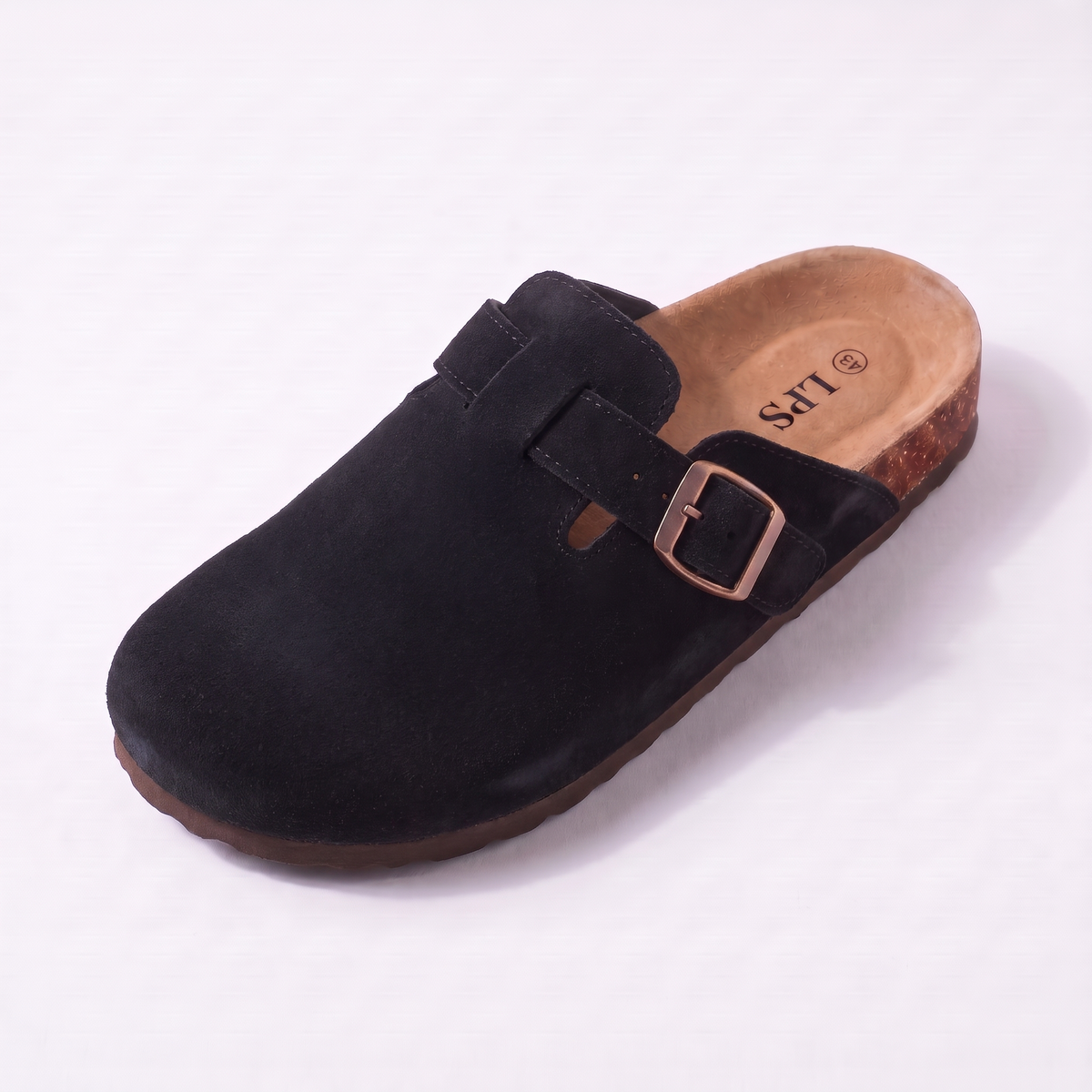 Sabot Oslo en daim noir