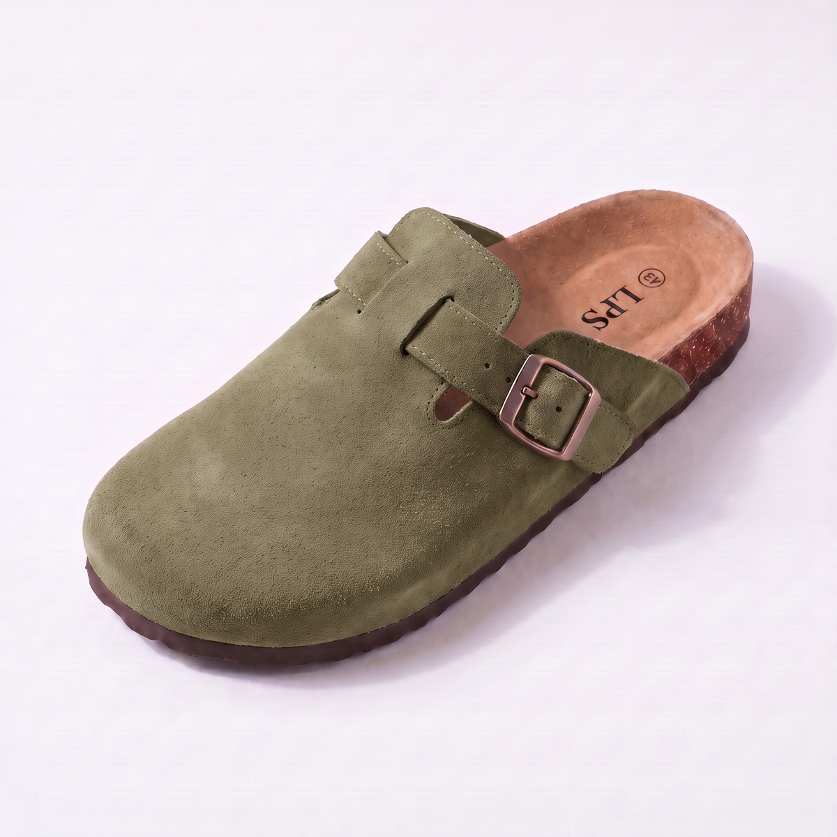 Sabot Oslo en daim vert